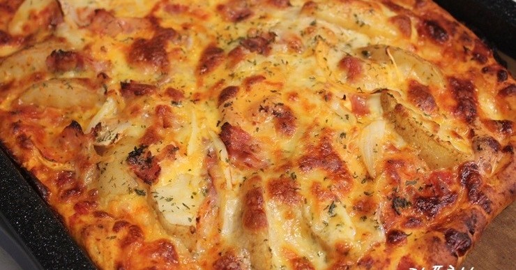 토마토 포테이토 피자 만들기