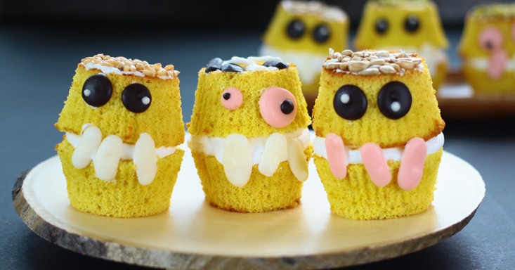 モンスターカップケーキ:ハロウィン