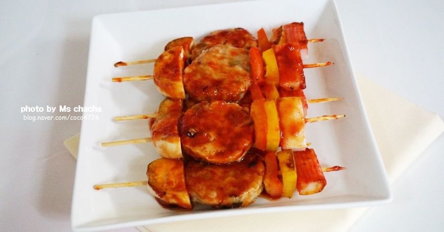 海鮮団子の串焼き