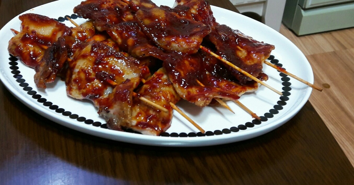 삼겹살 꼬치구이