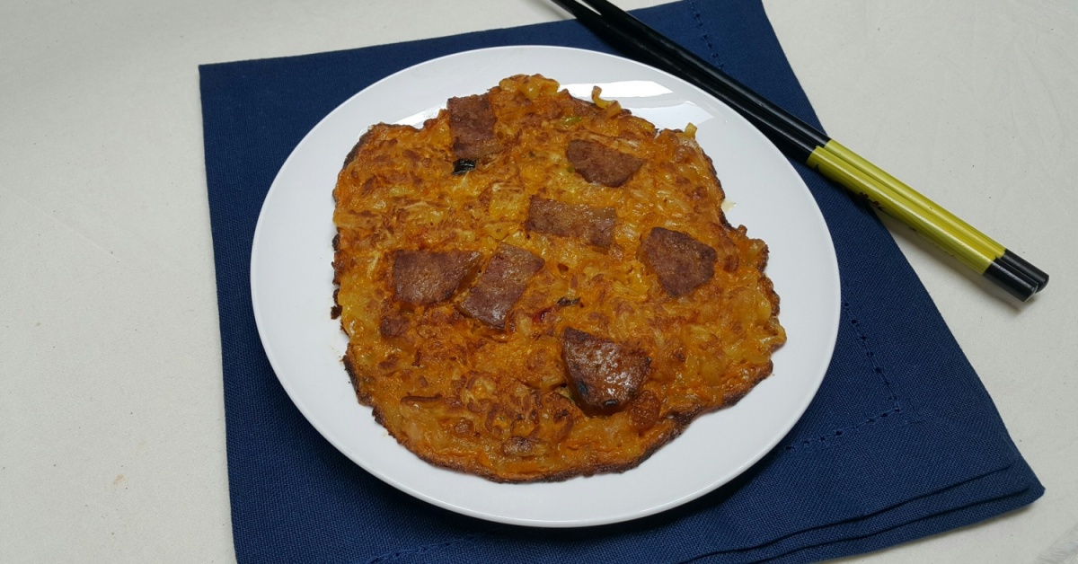 계란반죽 떡갈비 라면전~*