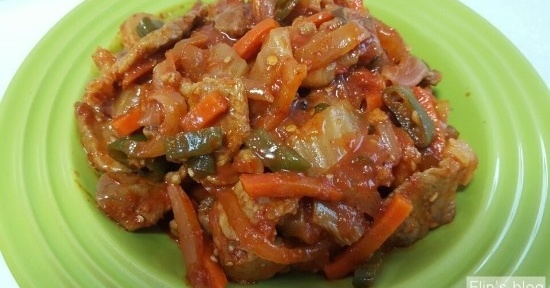 백종원 두루치기, 매콤한 두루치기.