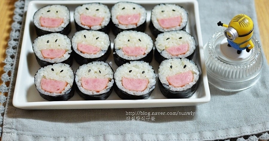 스마일김밥 예쁘게 만드는법 스마일김밥 예쁘게 만드는법 