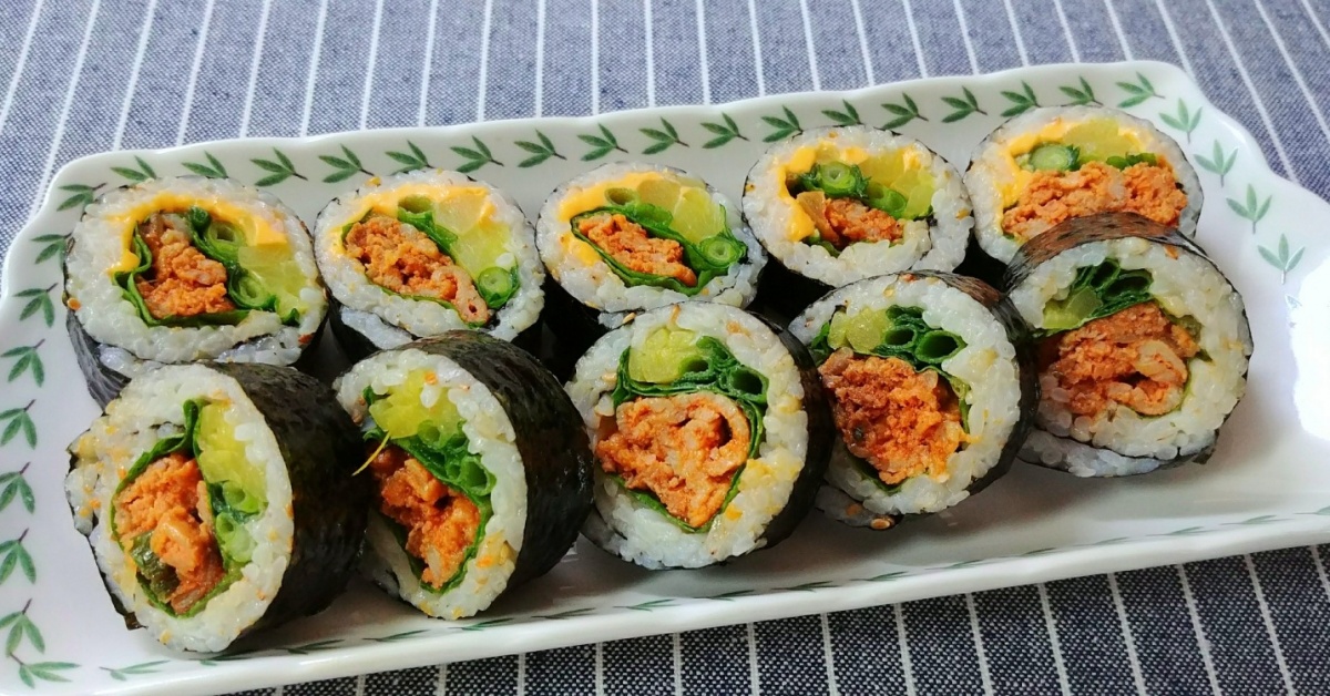 도시락 추천메뉴~~매콤한 제육볶음김밥