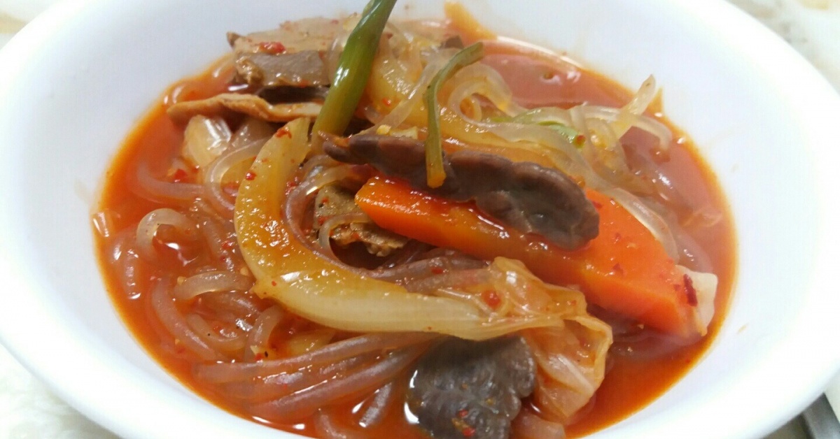 소주한잔 생각나는 날! 얼큰한 곱창전골