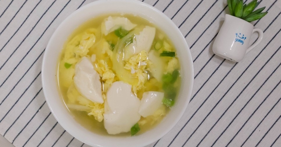 연두부 요리 연두부계란국 부드러워요