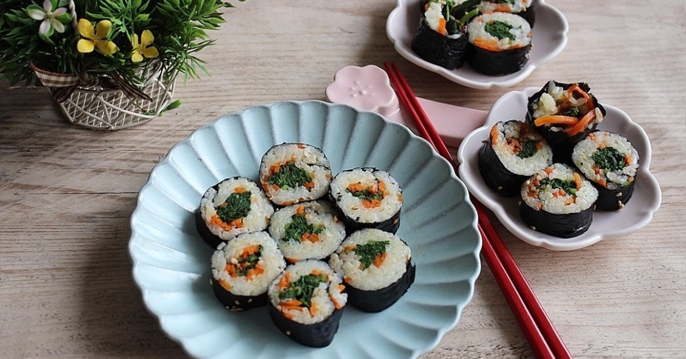봄나물 김밥 - 딸에게#