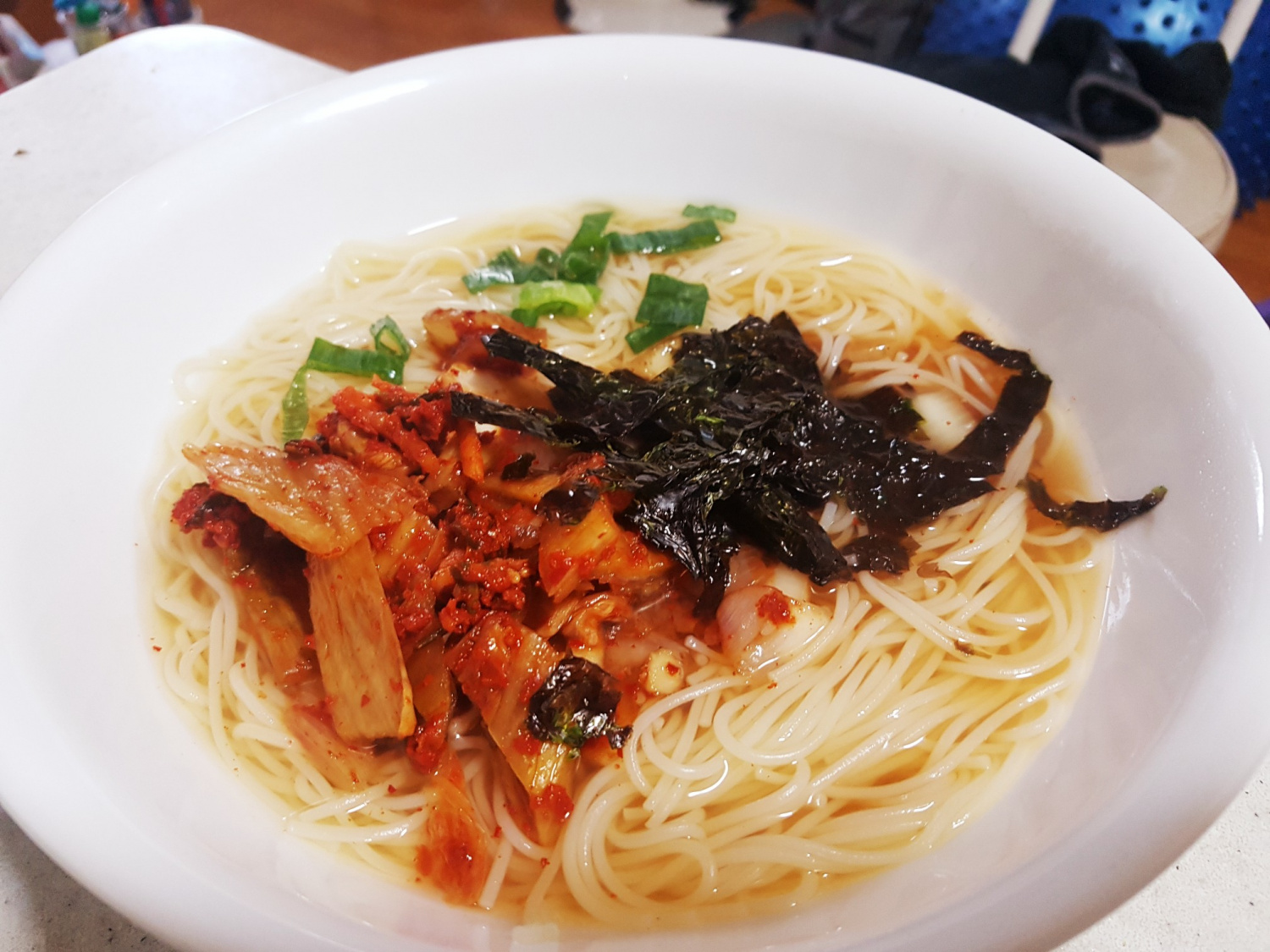멸치김치국수)간단