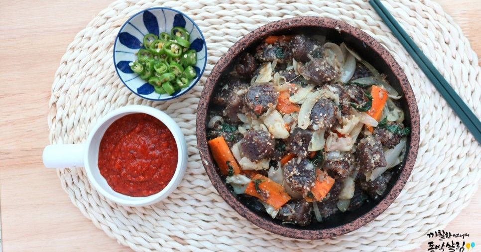 초간단 순대국 레시피와 백순대볶음 레시피~부부싸움의 결과물