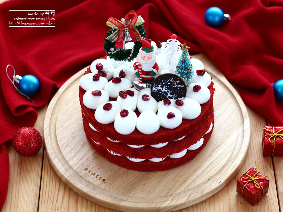 Christmas Red Velvet Poke Cake - Princess Pinky Girl