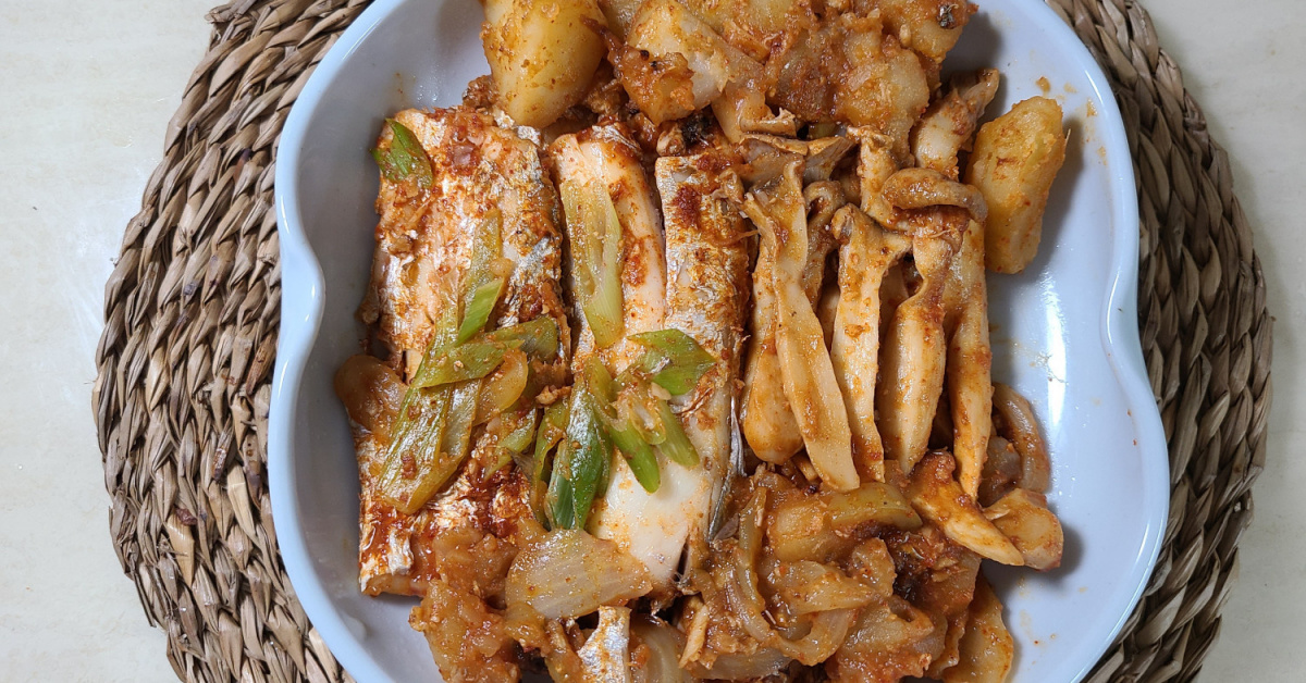 밥도둑 머쉬마루버섯 갈치조림