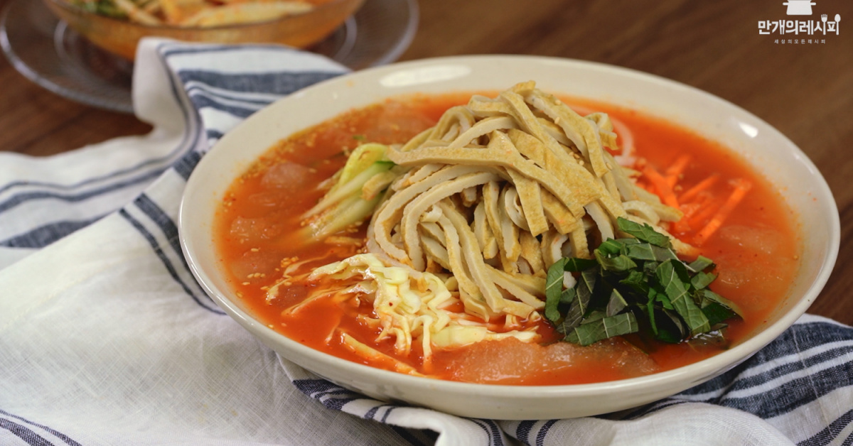 찜통같은 날씨에 찰떡! 물회육수에 어묵을 풍덩! 어묵물회 