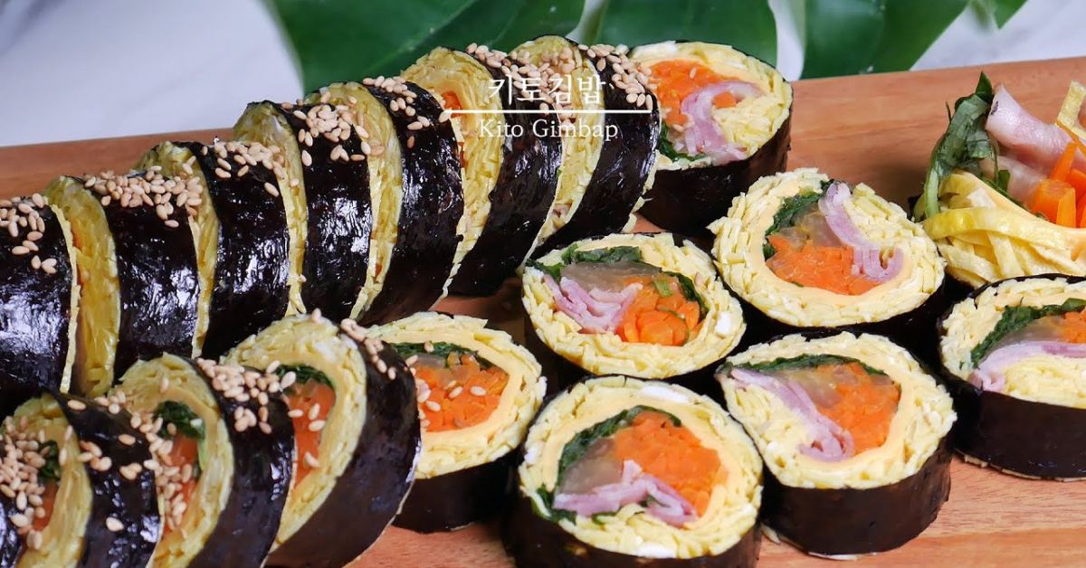 Korean Egg Roll Kimbap Recipe & Video - Seonkyoung Longest