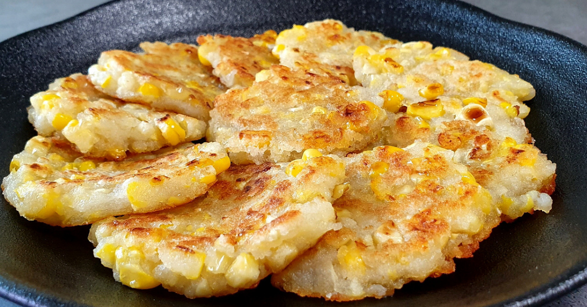 바삭 촉촉 감자 옥수수전 알알이 톡톡 터지는 별미 감자전