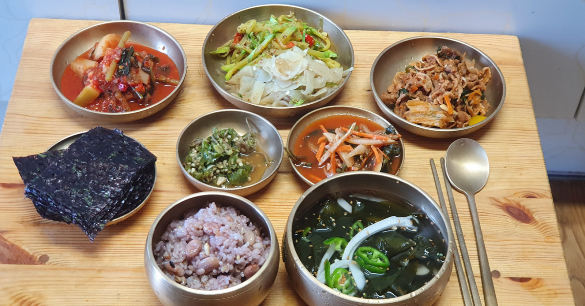 주말밥상, 오리고기볶음과 미역냉국