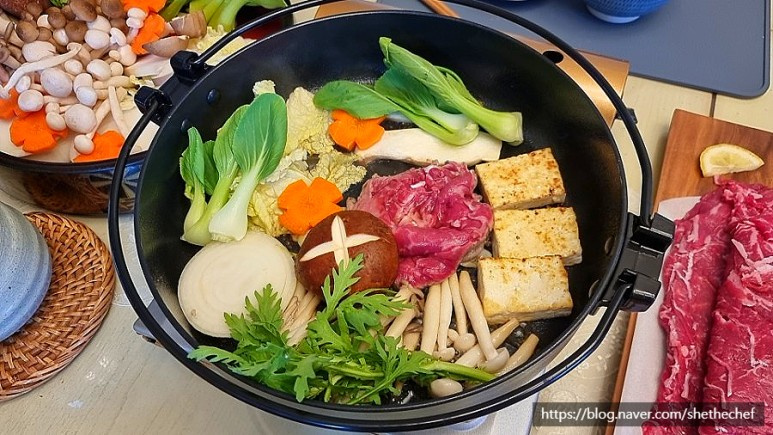 Japanese Beef and Vegetable Hot Pot - Sukiyaki Recipe