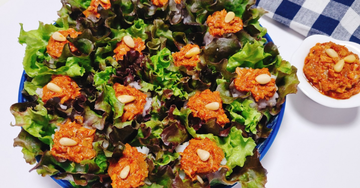 백종원 참치 쌈장 상추 쌈밥으로 한 끼 메뉴 가능해요. 백종원 참치 쌈장 상추 쌈밥으로 한 끼 메뉴 가능해요. 