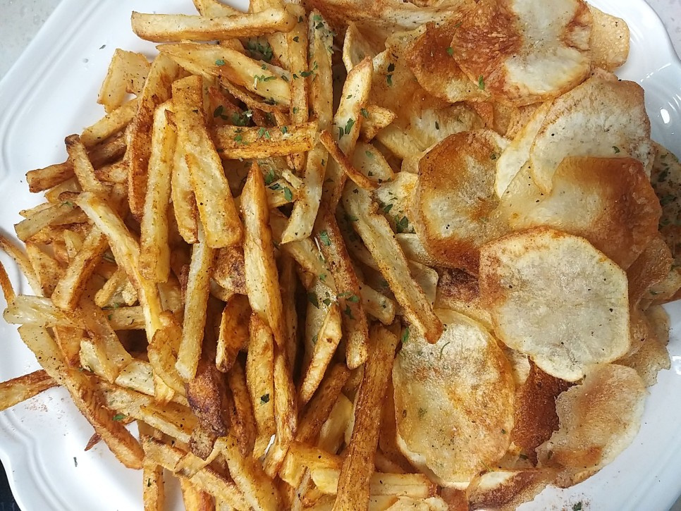 재료는 감자 하나로! 감자과자 포테이토칩 + 감자튀김만들기