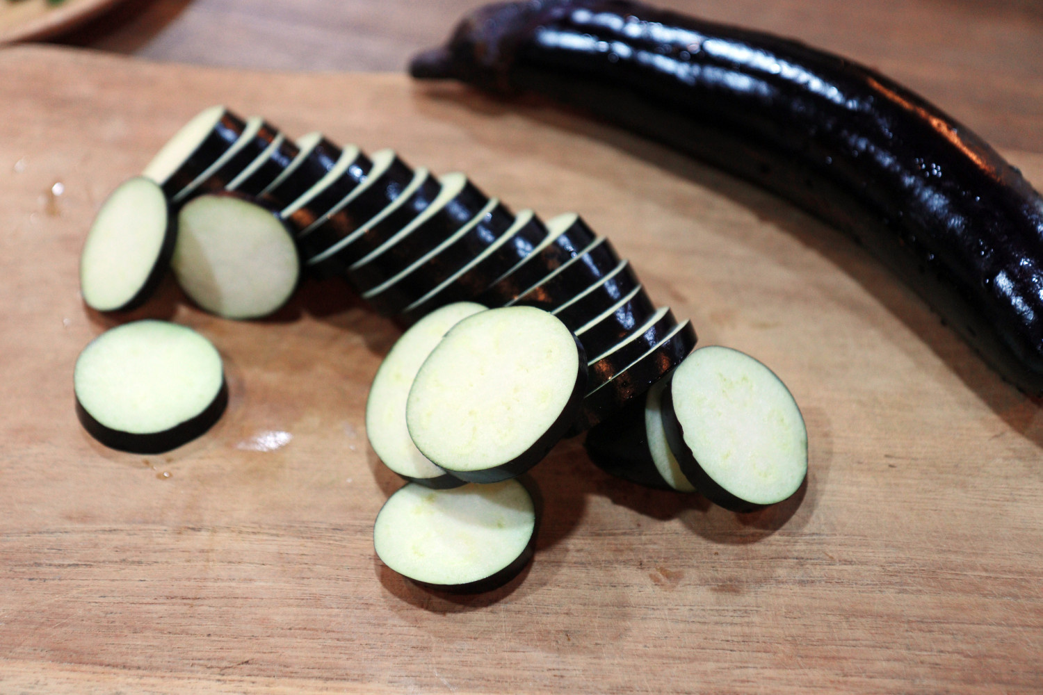 How to Cut Eggplant With a Mandoline