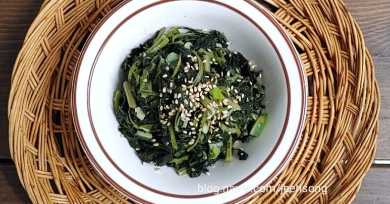 유수라무침(오므나물요리) 손질 및 삶은 기계 보관방법