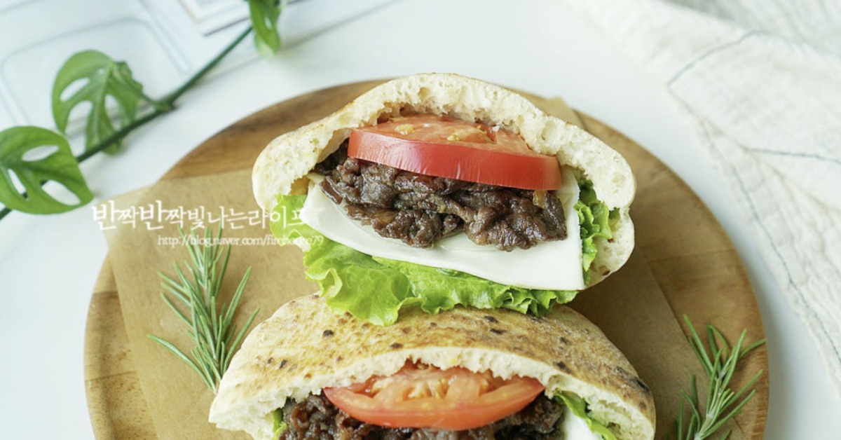 피타브레드 샌드위치 만들기