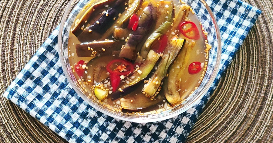 가지냉국 만드는 법 시원한 냉국 만들기 냉면육수 가지냉국 레시피