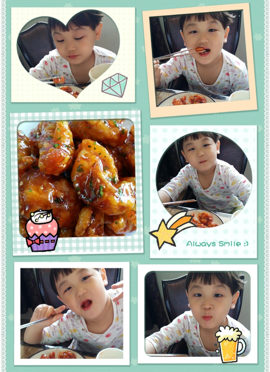 치킨드시고싶다네요~~ㅋ 