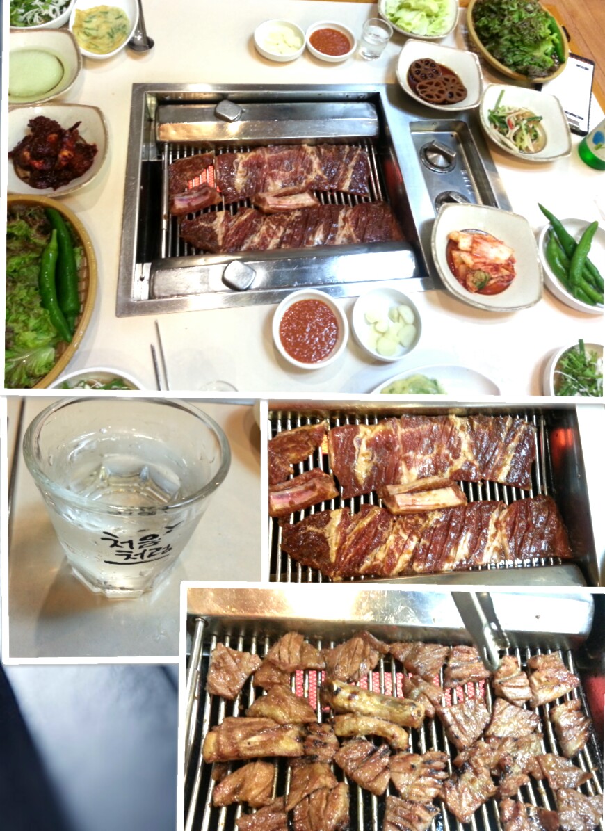 오늘 기분 좋네요 ㅋㅋ 저녁도 내가 먹고싶다던 돼지갈비로 ㅋㅋㅋㅋ 소주도 한잔 ㅋㅋㅋ 된장찌개랑 물냉도 먹었눈데... 사진 못찍었네요 